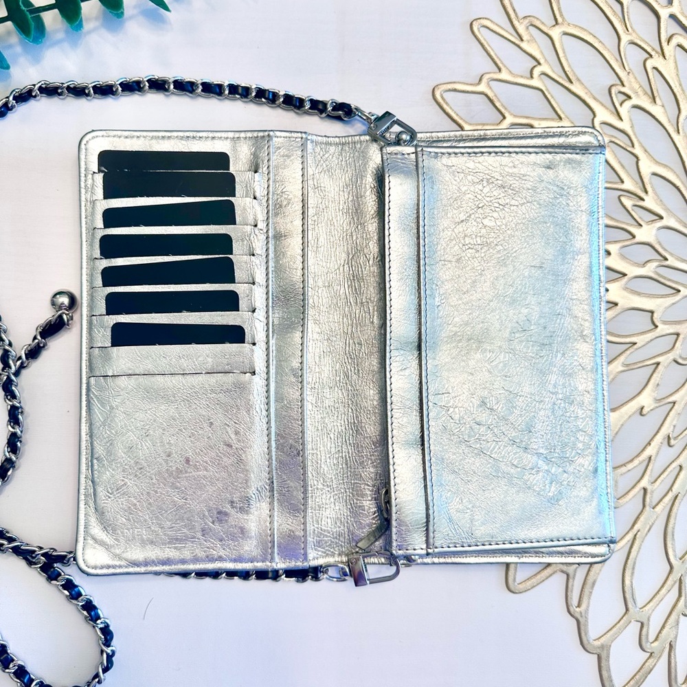 CHANEL Silver Bifold Wallet - Picture 8 of 12